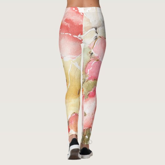 Zachte papaver I Leggings (Achterkant)