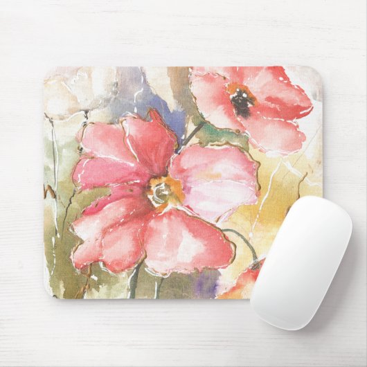 Zachte papaver I Muismat (Met muis)