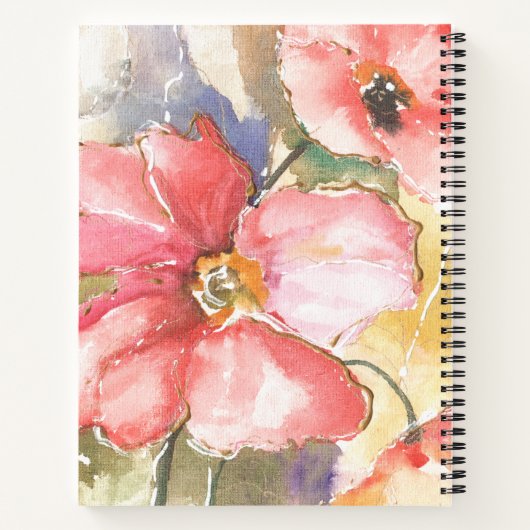 Zachte papaver I Notitieboek (Achterkant)