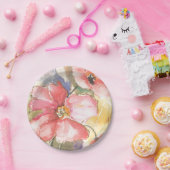 Zachte papaver I Papieren Bordje (Feest)