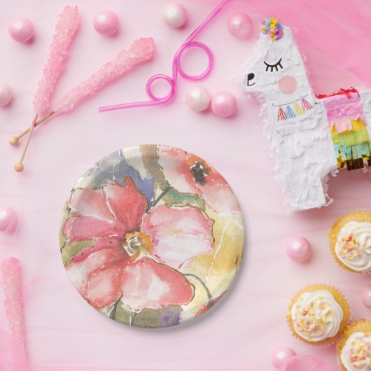 Zachte papaver I Papieren Bordje (Feest)