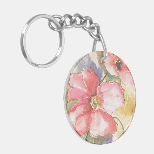 Zachte papaver I Sleutelhanger (Voorkant Links)