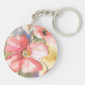 Zachte papaver I Sleutelhanger (Achterkant)