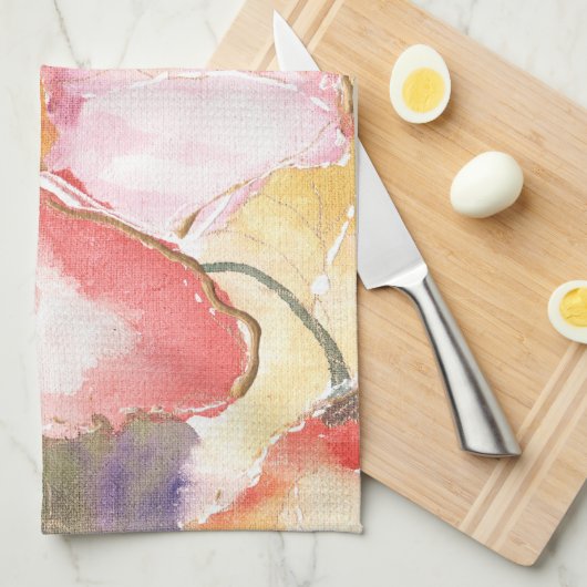 Zachte papaver I Theedoek (Quarter Fold)