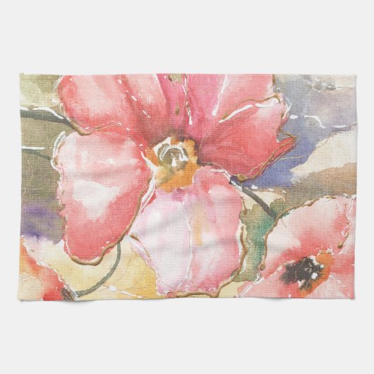 Zachte papaver I Theedoek (Horizontaal)