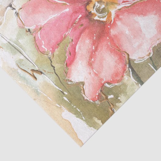 Zachte papaver I Tissuepapier (Detail)