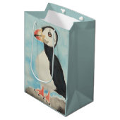 Zachte Papegaaiduiker Alaska Souvenir Cadeautas (Voorkant Gekanteld)