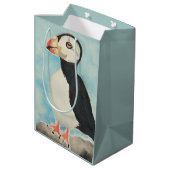 Zachte Papegaaiduiker Alaska Souvenir Cadeautas (Achterkant Gekanteld)