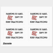 Zachte parkeergelegenheid Aanmoediging Rechthoekige Sticker (Vel)