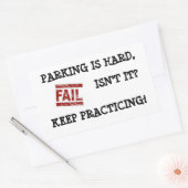 Zachte parkeergelegenheid Aanmoediging Rechthoekige Sticker (Envelop)