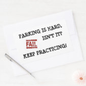 Zachte parkeergelegenheid Aanmoediging Rechthoekige Sticker (Envelop)