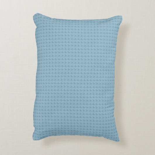 Zachte pasta Baby Blue Faux Crochet Neursery Accen Accent Kussen (Achterkant (Verticaal))