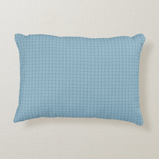 Zachte pasta Baby Blue Faux Crochet Neursery Accen Accent Kussen (Achterkant)