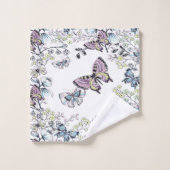 Zachte pasta Butterflies Bath Towel Set Bad Handdoek (Wasdoekje)