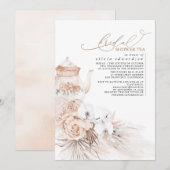 Zachte pasta Floral Pampas Grass Vrijgezellenfeest Kaart (Voorkant / Achterkant)