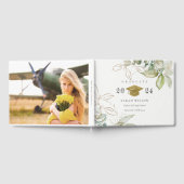 Zachte pasta Gold Green Foliage Graduage Cap Gastenboek (Volledig)