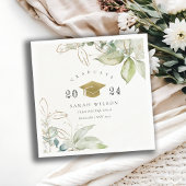 Zachte pasta Gold Green Foliage Graduage Cap Servet