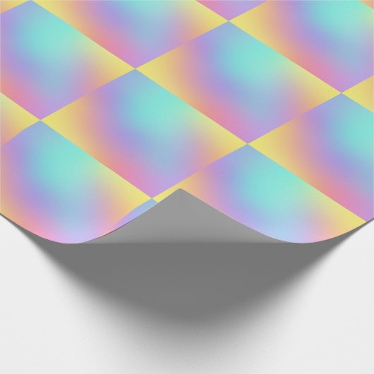 Zachte pasta-gradiënt cadeaupapier (Hoek)