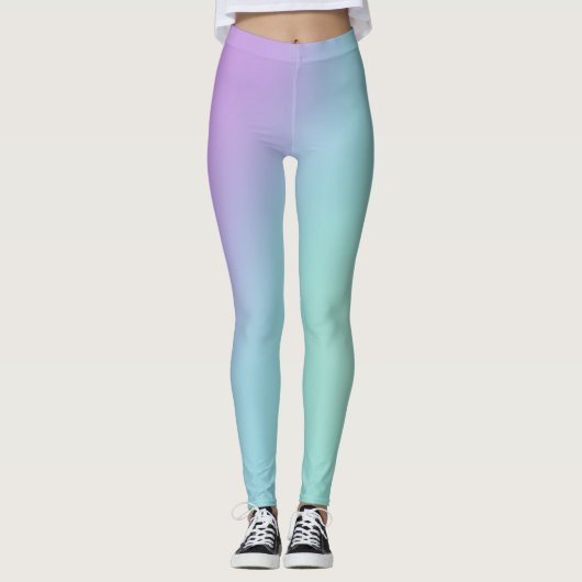 Zachte pasta-gradiënt leggings (Voorkant)