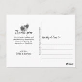 Zachte pasta poka Dots Baby shower Hartelijk dank Briefkaart (Achterkant)