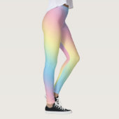 Zachte pasta-regenbooggradiënt leggings (Rechts)