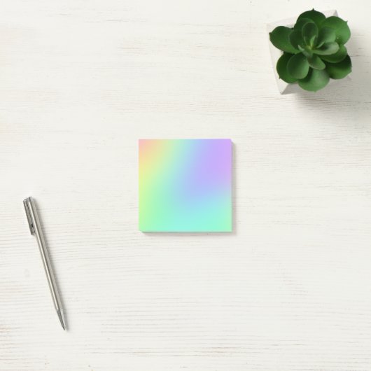 Zachte pasta-regenbooggradiënt na de it-opmerkinge post-it® notes (Kantoor)