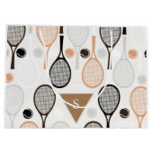 Zachte pasta Tennis Player Coach Birthday Monogram Groot Cadeauzakje (Achterkant)