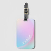 Zachte pasta voor regenbooggradiënt bagagelabel (Voorkant (verticaal))