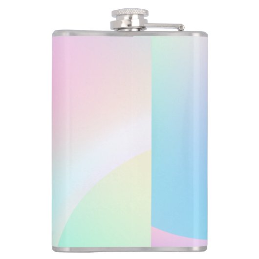 Zachte pasta voor regenbooggradiënt heupfles (Achterkant)