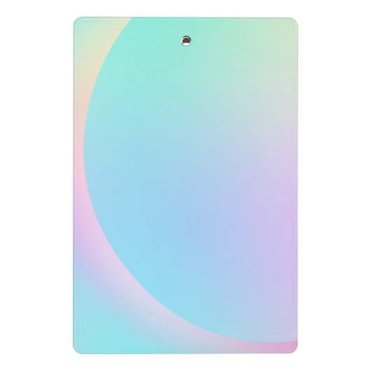 Zachte pasta voor regenbooggradiënt mini klembord (Achterkant)