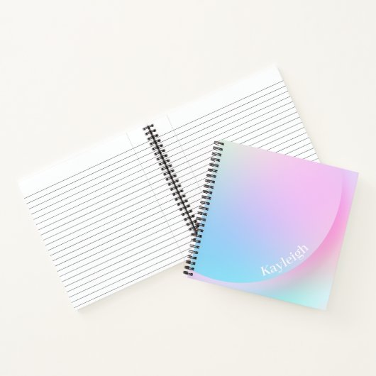 Zachte pasta voor regenbooggradiënt notitieboek (Binnen)