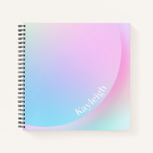 Zachte pasta voor regenbooggradiënt notitieboek