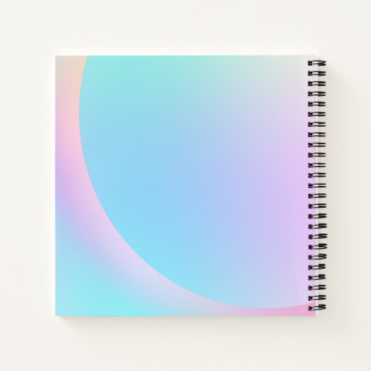 Zachte pasta voor regenbooggradiënt notitieboek (Achterkant)