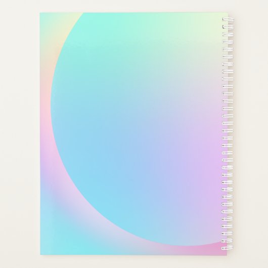 Zachte pasta voor regenbooggradiënt planner (Achterkant)