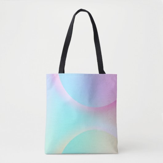 Zachte pasta voor regenbooggradiënt tote bag (Voorkant)