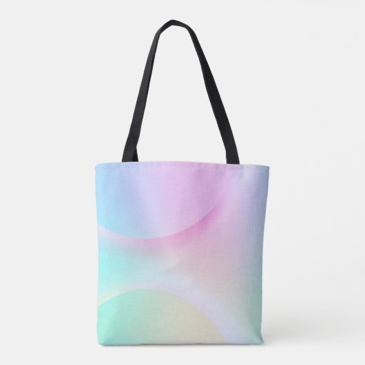 Zachte pasta voor regenbooggradiënt tote bag (Achterkant)
