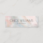 Zachte pasta's Abstracte penseelstreken roze Mini Visitekaartje (Voorkant)