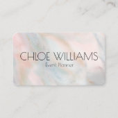 Zachte pasta's Abstracte penseelstreken roze Visitekaartje (Voorkant)