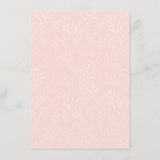 Zachte pasta's Baby shower voor afwerking, wenst B Informatiekaartje (Achterkant)