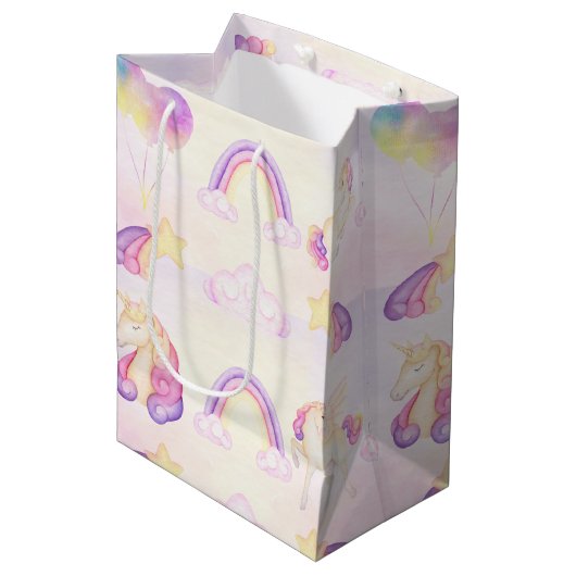 Zachte pasta's en regenbogen medium cadeauzakje (Voorkant Gekanteld)