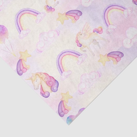 Zachte pasta's en regenbogen tissuepapier (Detail)