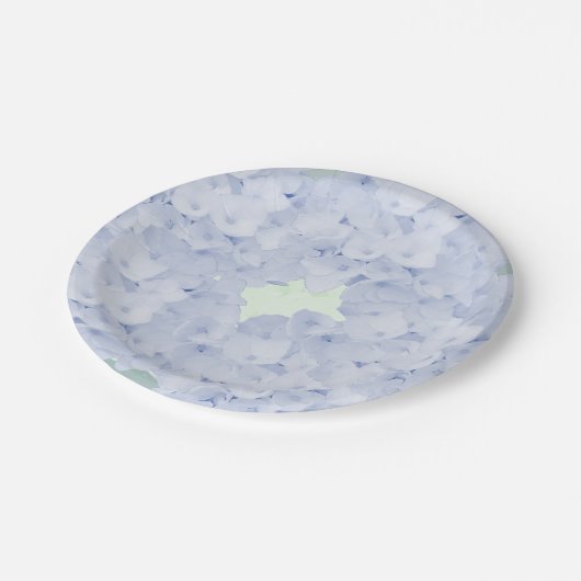 Zachte pasta's, hydrangeas, Bord van papier (Gekanteld)