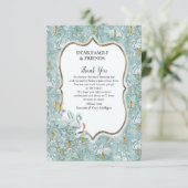 Zachte pasta's met Sage Green Hartelijk dank RSVP Kaartje (Staand voorkant)