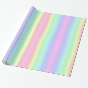 Zachte pasta's Regenboog, esthetische gradiëntstr Cadeaupapier