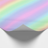 Zachte pasta's Regenboog, esthetische gradiëntstri Cadeaupapier (Hoek)