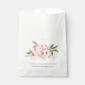 Zachte pasta's Roos Floral Cross Bunch Baptisme Bedankzakje (Voorkant)