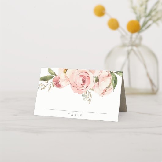 Zachte pasta's Roos Floral Cross Bunch Baptisme Plaatskaartje (Achterkant)