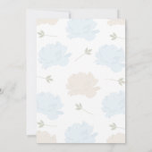 Zachte pastblauw ponies Cross Boy Baptisme Kaart (Achterkant)