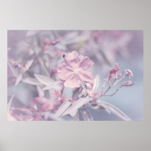 Zachte pasteellavendel poster
