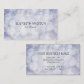 Zachte pasteellavenverlichting visitekaartje (Voorkant / Achterkant)